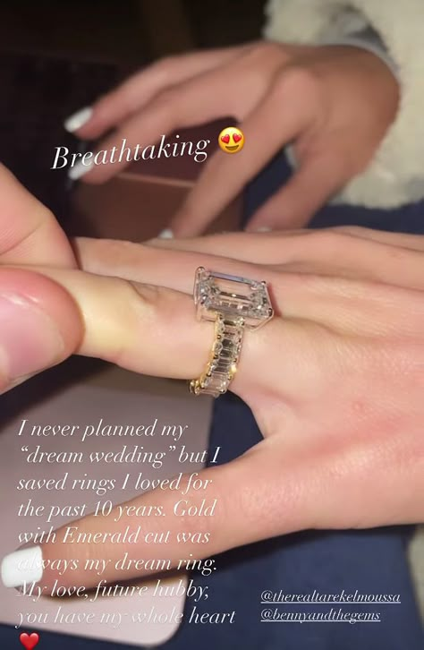 Engagement Ring Upgrade, Heather Rae, Tarek El Moussa, My Dream Wedding, Ring Upgrade, Selling Sunset, Big Engagement Rings, Dream Wedding Ring, Dream Wedding Decorations