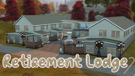 Sims 4 Retirement Home Sims 4 Retirement Village, Nursing Home Sims 4, Sims 4 Retirement Home, Sims 4 For Rent, Sims 4 Apartments, Ts4 Lots, Retirement Home, The Sims 4 Packs, Broken Home