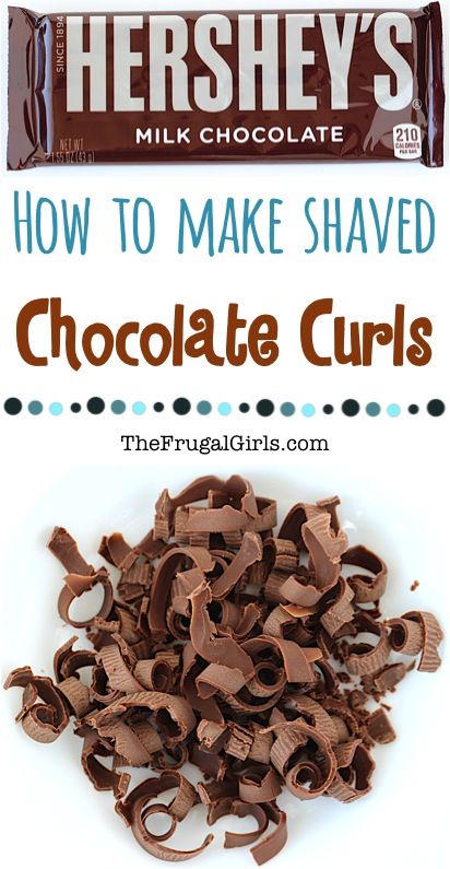 Pie, Chocolate Cakes, How To Make Chocolate Curls Tutorials, Chocolate Designs, Baking Secrets, Chocolate Garnishes, Frugal Girls, Chocolate Curls, Chocolate Cake Decoration