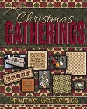 Christmas Gatherings is a pattern book featuring 20 exciting Christmas projects for you to decorate or give as gifts!  From ornaments to table toppers, framed pieces and quilts for the bed as well as the walls!  On Sale now for $22.50 Kits available for projects! Jelly Roll Patterns, Quilt Pattern Book, Christmas Open House, Primitive Gatherings, Candle Mat, Christmas Gathering, Wool Projects, Web Blog, Old Fashioned Christmas