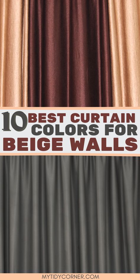 beige wall curtain ideas Curtain Colour Ideas For White Walls, Brown Wall Curtain Ideas, Maroon Curtains Living Room Ideas, Beige Walls Curtain Ideas, Beige Room Curtain Ideas, Curtains On Beige Walls, Curtains For Tan Walls, Gold Curtains Living Room Ideas, Bedroom Curtain Color Ideas