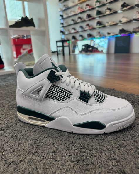 Some new drops and restocks #CrepSelect #Lewisham #Footwear #Sneakers #Trainers #Creps Oxidized Green Jordan 4 Outfit, Jordan 4 Oxidized Green, Jordan 4 Outfits, Fire Shoes, Sneakerhead Room, Green Jordans, Drip Fits, Nike Shoes Air Force, Jordan 4s