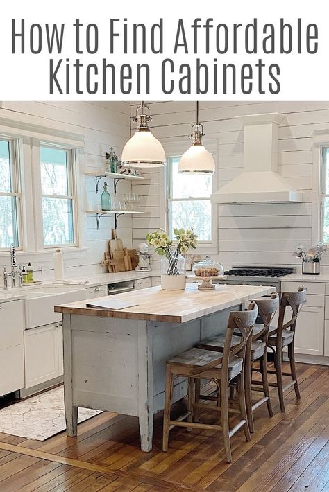 Furniture As Kitchen Cabinets, Cheap Kitchen Cabinets Overstock, How To Save On Kitchen Cabinets, Affordable Renovation Ideas, Small Classy Kitchen, Best Affordable Kitchen Cabinets, Remodeled Kitchens On A Budget, Budget Friendly Kitchen Cabinets, Cheapest Kitchen Cabinets