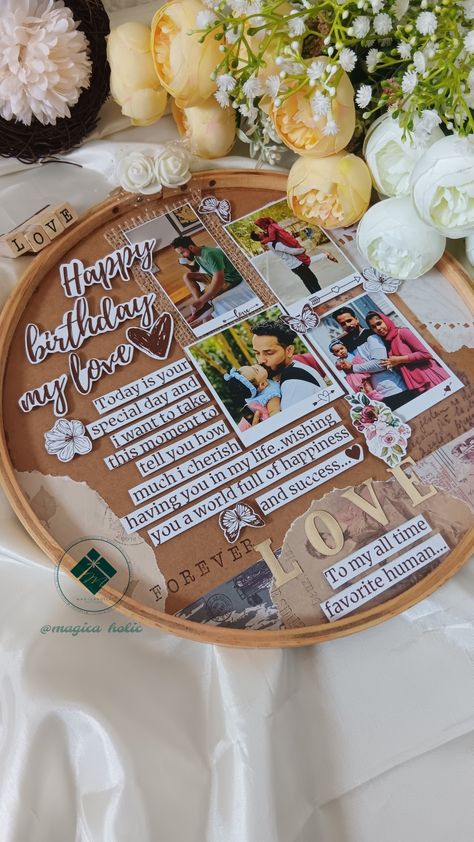 Couples Framed Pictures, Photo Hoop Art, Gifts To Make With Pictures, Diy Photoframe Ideas Crafts, Hoop Frame Ideas, Photo Hoop Ideas, Special Birthday Gifts For Boyfriend, Embroidery Hoop Frame Ideas, Embroidery Hoop Frame