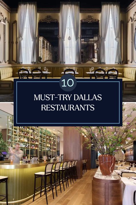 Ready to tantalize your taste buds? Explore the 10 must-try restaurants in Dallas where delicious cuisine awaits you! From the swanky vibe of Carbone Vino to the trendy atmosphere of Sassetta, there's something to satisfy every craving. Join me on a gastronomic adventure that showcases everything from Texas barbecue to exquisite fine dining options. Discover where locals dine and indulge in innovative dishes from top chefs. Remember, incredible dining experiences are just a reservation away! Treat yourself like royalty! Dallas Restaurants, Texas Barbecue, Top 10 Restaurants, Fancy Restaurants, Wine Selection, Top Restaurants, Top Chef, Authentic Italian, Italian Dishes