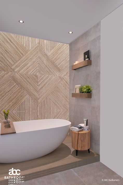 Porcelanosa Wood Effect Tiles, Mesh Tile Bathroom Floor, Porcelanosa Bathroom Ideas, Slat Tile Bathroom, Textured Tile Bathroom, Porcelanosa Bathroom Tiles, Cool Bathrooms, Porcelanosa Bathroom, Porcelanosa Tiles