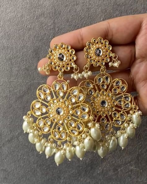 Golden jhumkas Sale flat 70% off + Shop for 1000 and get 10% off Shoo for 2000 and get 20% off Shoo for 4000 and get 25% off Free shipping on order to ₹500 Cod available WhatsApp 8100595025 #immitationjewellery #necklaceset #necklacedesign #necklaceoftheday #necklacelover #necklaceshop #necklaceaddict #Chokernecklace #silverearings #silverlookalike #silverlookalikejhumkas #bridalaffair #bridaljewellerydesigns #indianbridefashion #earringsforsale #earringshop #earringslover #earringfash... Golden Jhumka, Payal Designs Silver, Heavy Jewellery, Desi Jewelry, Aesthetic Jewellery, Bridal Jewellery Inspiration, Indian Wedding Jewelry Sets, Creepy Images, Bridal Jewellery Design