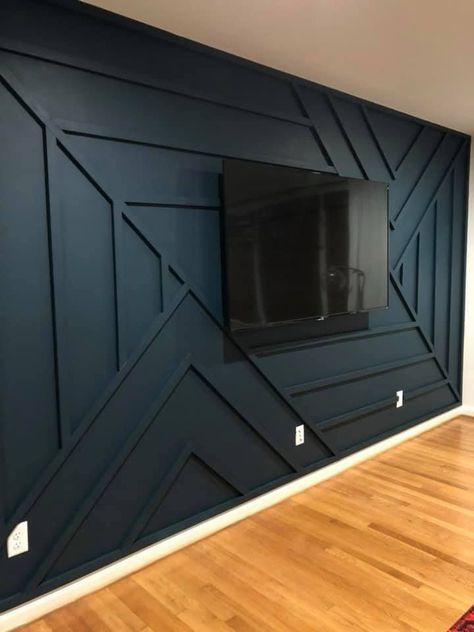 Accent Wall Behind Sectional, Board And Batten Tv Wall, Modern Wood Accent Wall, Perete Accent, Accent Wall Design, Room Accent Wall, Accent Wall Designs, Accent Walls In Living Room, Wood Accent