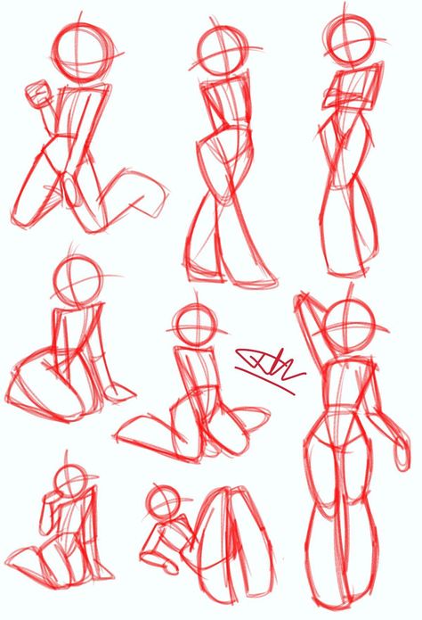 How To Draw Anime Body Poses, Hand Positions Drawing Pose Reference, Posing Guide Drawing, Cute Body Poses, Cartoonish Art Style Body Base, Oc Body Base Female Pose References, Body Base Drawing Pose Reference Photo, Body Ideas Drawing, Art Reference Poses Full Body Standing