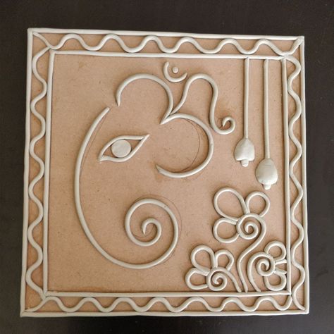 Clay work !! #crafts2dio #workshop #homedecor Lippan Kaam,mud and mirror work. Shilpkar Art Craft Ideas, Mud And Mirror Work, Lippan Kaam, Painting Elephant, Mural Art Design, Lippan Art, Mirror Crafts, Elephant Canvas, Ganesh Art