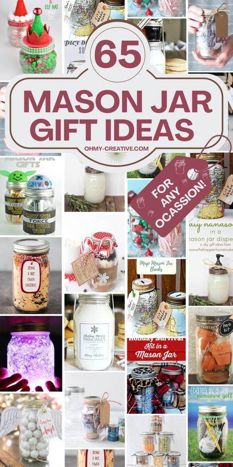 You've Been Mugged Gift Ideas, Christmas Gifts Using Mason Jars, Pint Size Mason Jar Gifts Christmas, Mason Jar Birthday Gift Ideas, Messages In A Jar Gift Ideas, Things To Put In Mason Jars, Diy Gifts Thoughtful, Mason Jar Xmas Gifts, Teacher Jar Gifts