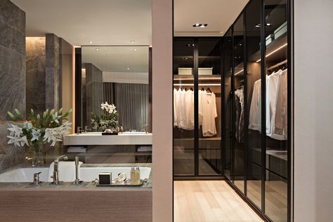 Closet French Door, Scda Interior, Scda Architects, City Concept, Suite Room, Luxury High Rise, Modern Architects, French Doors Interior, Household Decor