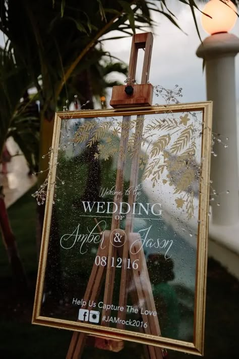 Jamaica Beach Wedding, Destination Wedding Decor, Rustic Wedding Decorations, Ocho Rios, Venue Decorations, Wedding Venue Decorations, Luxury Destination Wedding, Future Wedding Plans, Wedding Welcome Signs