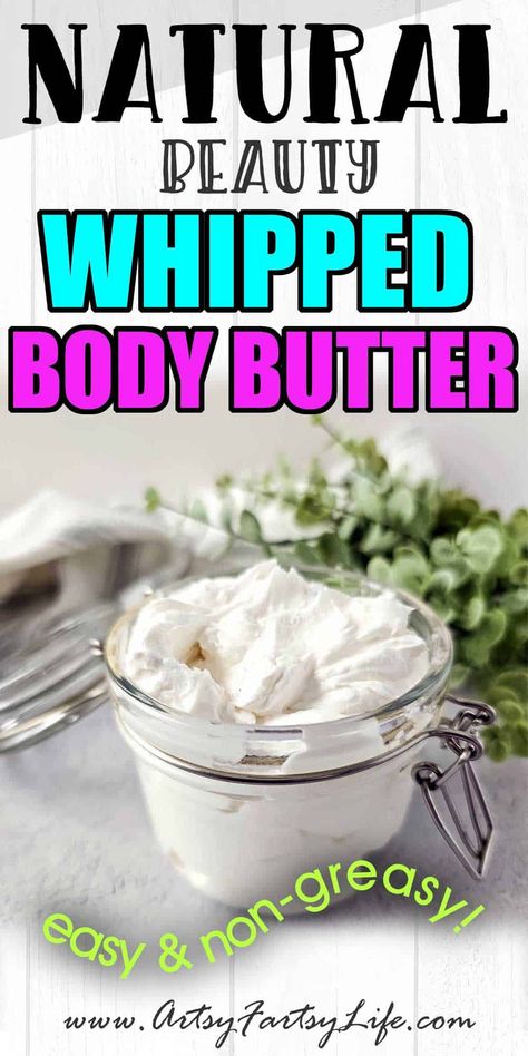 How To Make The Best DIY Homemade Whipped Body Butter Body Butter Recipe Whipped, Shea Body Butter Recipe, Homemade Whipped Body Butter, Body Butter Recipe Homemade, Diy Body Butter Recipes, Shea Butter Recipes, Diy Body Scrub Recipes, Whipped Lotion, Natural Beauty Routine