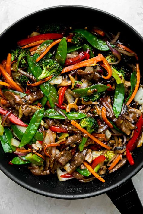 Beef And Vegetable Stir Fry, Homemade Stir Fry Sauce, Vegetable Stir Fry Recipe, Homemade Stir Fry, Beef Stir Fry Recipes, Tender Steak, Fry Sauce, Beef Stir Fry, Stir Fry Sauce