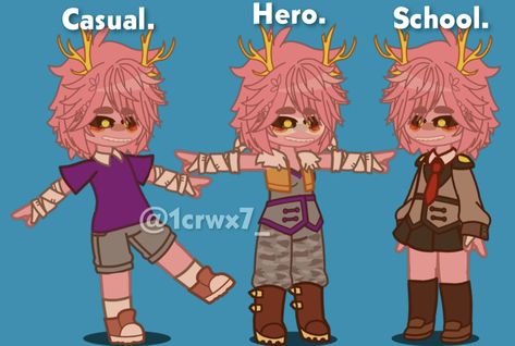 Mina Gacha Club, Gacha Avatar, Mha Gacha, Mina Ashido, Alien Queen, My Hero Academia 2, Hero Poster, Characters Inspiration Drawing, Gacha Edits