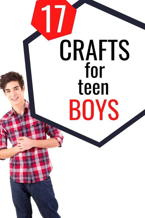 Cool Crafts for Teen Boys- 17 crafts your teenager will actually enjoy making. Fun projects for teen boys. Crafts for teen guys. Crafts for kids. Boy Crafts Older, Crafts For 9 Year Boys, Summer Crafts For Kids For Teens, High School Craft Ideas, Church Camp Crafts For Teens, Youth Group Crafts For Teenagers, Handicrafts For Boys, Crafts For Teenage Boys, Crafts For 10 Year Boys