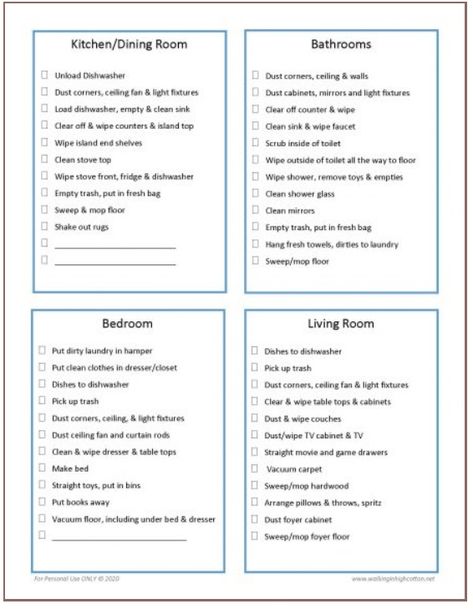 Chore Checklist Printable, Chore Cards For Kids, Kids Cleaning Checklist, Chore List Printable, Printable Chore Cards, Cleaning List Printable, Teen Chore Chart, Clean Room Checklist, House Schedule