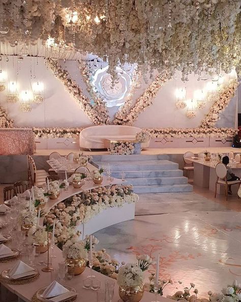 Asian Wedding Venues, Asian Wedding Decor, Dream Wedding Reception, Wedding Hall Decorations, Classic Wedding Decorations, Wedding Backdrop Design, Wedding Stage Decorations, Wedding Decor Inspiration, Wedding Hall