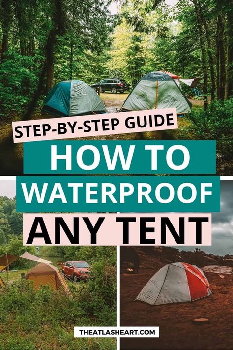 Apocalypse Prepping, Tent Diy, Tent Camping Hacks, Camping Hacks Diy, Waterproof Tent, Backcountry Camping, Camping Tents, Canvas Tent, Diy Camping