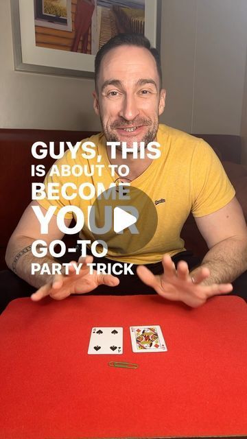 Matt McGurk - Illusionist on Instagram: "TUTORIAL: The BEST BAR BET EVER! Win some free drinks with this Awesome CARD trick!   ✅ Ready to take it up a notch? Want access to exclusive content? Hit Subscribe and start learning some UNBELIEVABLE magic!  ✅ New tricks & Techniques every Saturday - Exclusively for Subscription Members 😱  #magic #magictrick #cardtrick #cardmagic #tutorial" Card Tricks For Kids, Easy Magic Card Tricks, Playing Card Tricks, Math Magic Tricks, Magic Tricks For Beginners, Coin Magic Tricks, Funny Magic Tricks, Basement Garden, Magic Tricks Videos