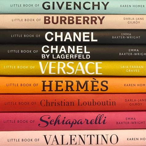 Catwalk Books, Fashion Books Aesthetic, Designer Books, Books Fashion, Fashion Dream Job, Luxury Brand Names, Fashion Design Books, Valentino Fashion, I Want More