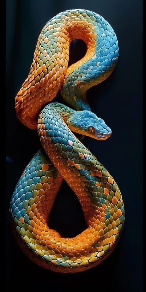 Snake Side Profile, Snake Reference Photo, Serpent Aesthetic, Reptile Aesthetic, Snake Reference, Snake Aesthetic, Snake Coiled, Snake Painting, Snake Photos