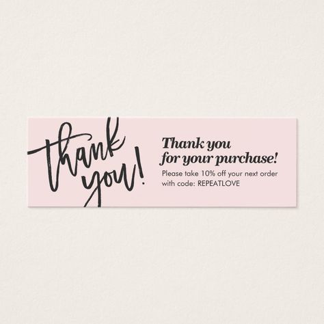 Poshmark Business, Small Business Gift Ideas, Script Handwriting, Calligraphy Thank You, Mini Business Card, Small Business Cards, Contact Card, Card Inspo, Small Business Packaging Ideas