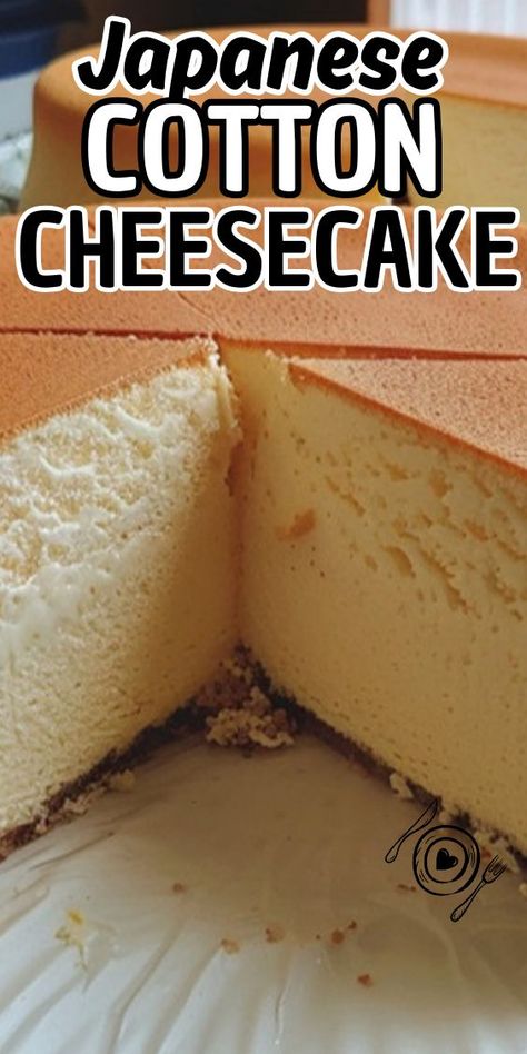 Japanese Cotton Cheesecake Essen, Cheese Cake Recipe At Home, Keto Japanese Cake, Japanese Cotton Cake, Japanese Souffle Cheesecake, Japanese Cheesecake Recipe Easy, Pound Cake Cheesecake, Japanese Recipes Dessert, Miso Cheesecake