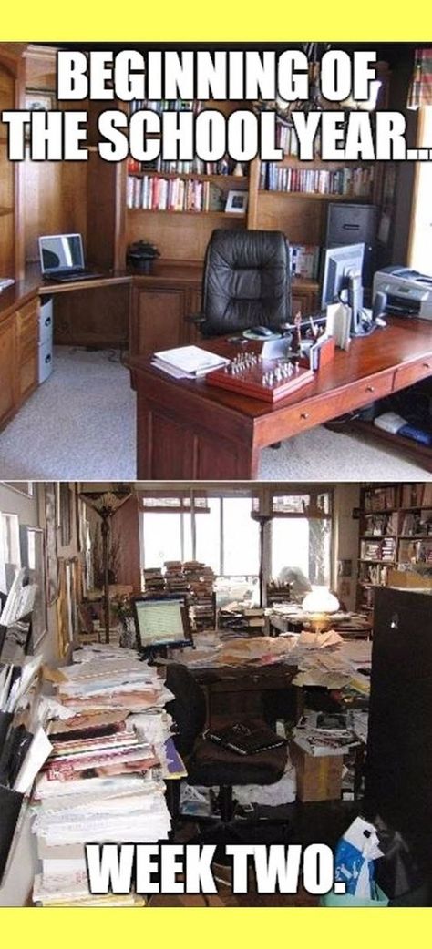 For desk disasters: | 26 Pictures That Are Way Too Real For Teachers Going Back… Holiday Centers, Power Of Attorney, Work Abroad, Beginning Of The School Year, Seaside Resort, College Students, Preschool Activities, School Year, In The Middle