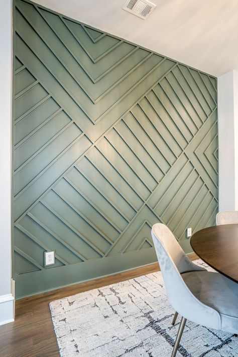 Elevate any room with accent walls of any color, size & design! 🧑🏻‍🎨
#accentwall Accent Salon Wall, Spa Feature Wall, Accent Wall Small Room, Small Dining Room Accent Wall, Square Accent Wall, Dimensional Accent Wall, Chevron Accent Wall, Bay Window Curtain Ideas, Office Accent Wall