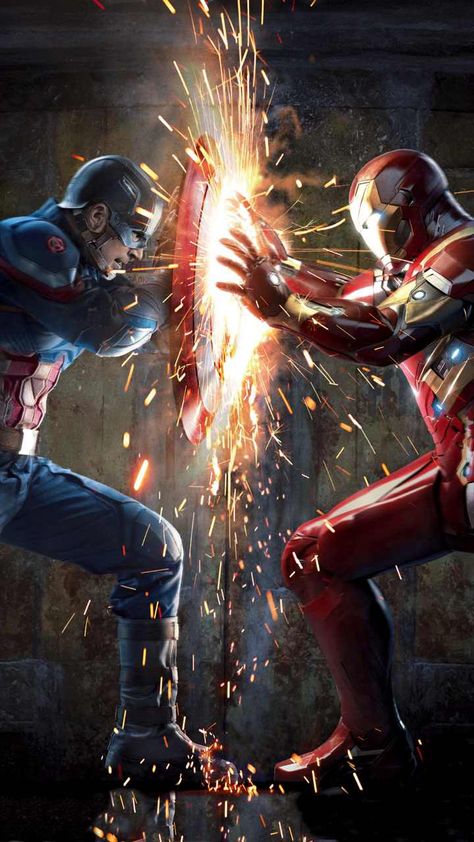 Captain America vs Ironman Civil War Capitan America Wallpaper, Iron Man Hd Wallpaper, Captain America Wallpaper, Iron Man Wallpaper, Karakter Marvel, Paul Bettany, Iron Man Captain America, Pahlawan Marvel, Shandy