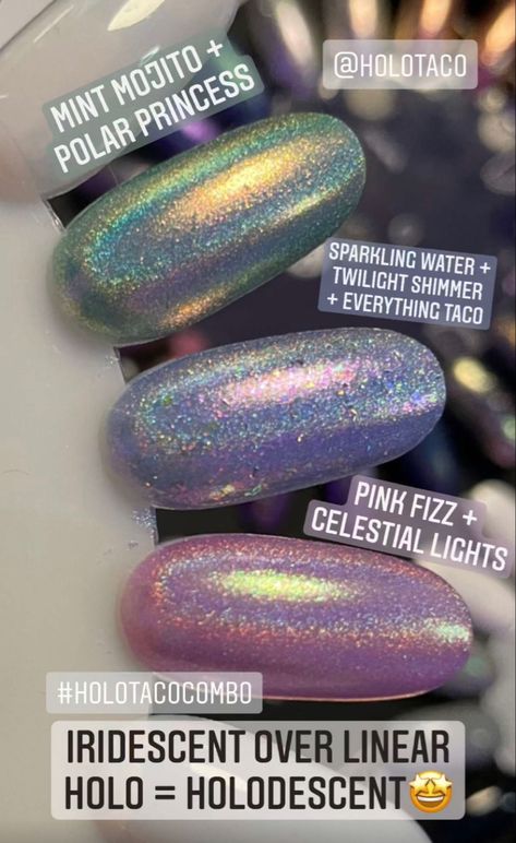 Holo Taco, Mint Mojito, Nail Polish Art, Minimalist Nails, Mojito, Artsy Fartsy, Creative Inspiration, Stylish Nails, Makeup Nails