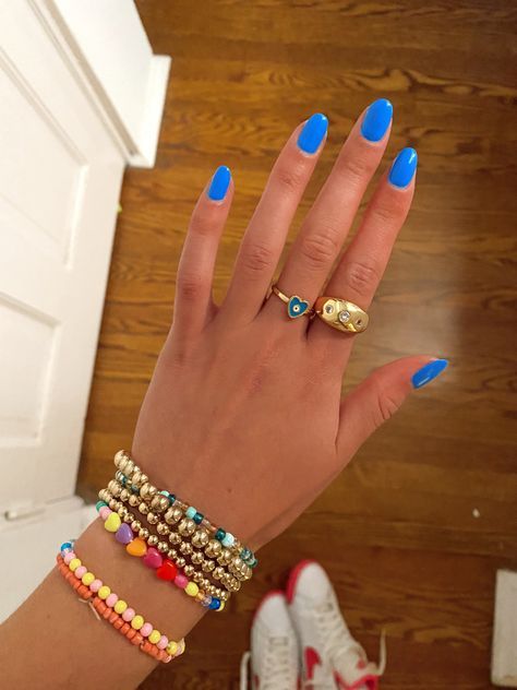 Plan Summer Nails, Simple Nail Inspo Natural Nails, Cute Nails Colors For Summer, Simple Nails For Beach, Nails That Make U Look Tan, Cute Summer Nails Colorful, Summer Nail Inspo Plain Color, Cute 1 Color Nails, Cute Summer Nail Colors Gel