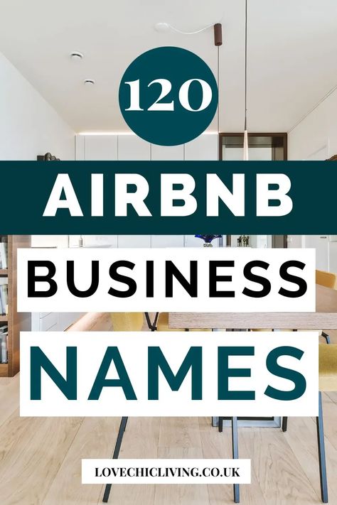 An amazing collection of Airbnb name ideas for your Airbnb business or property. From funny names, to short names, to catchy, creative and even tropical Airbnb names. Perfect suggestions for listing your Airbnb property. Click through to see the full list. [Airbnb name generator included!] Ideas For Airbnb Houses, Names For Airbnb, Airbnb Branding Logos, House Business Ideas, Airbnb House Names, Bed And Breakfast Names Ideas, Names For Apartments, Naming Your Airbnb, Airbnb Kids Room Ideas