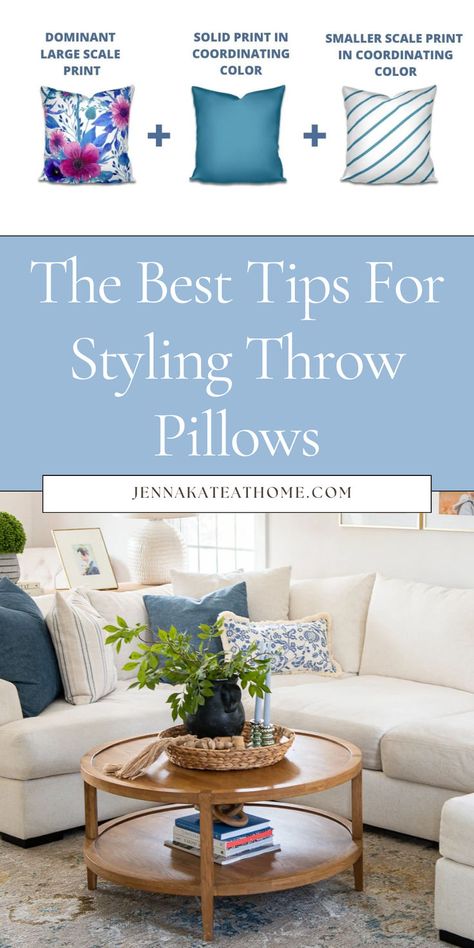 Learn how to arrange throw pillows on a couch with this easy guide. Discover how to arrange couch throw pillows by mixing colors and patterns to style throw pillows. Find out how to mix and match pillows and pair together different sizes for a perfect pillow arrangement. These tips show you how to decorate throw pillows and place them like a pro. How Many Pillows On A Sectional, Pillow Arrangement Couch, Pillows On A Couch, Mix And Match Pillows, Couch Pillow Arrangement, Bedroom Pillows Arrangement, Throw Pillow Arrangement, Mix And Match Throw Pillows, Yellow Couch