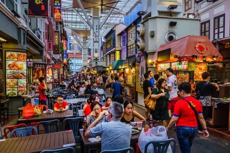 NYC To Open First Singapore Hawker Center In Midtown - Secret NYC Hainanese Chicken, White Restaurant, Street Stock, Singapore Food, Food Street, Public Market, Midtown Manhattan, Food Hall, Food Experiences