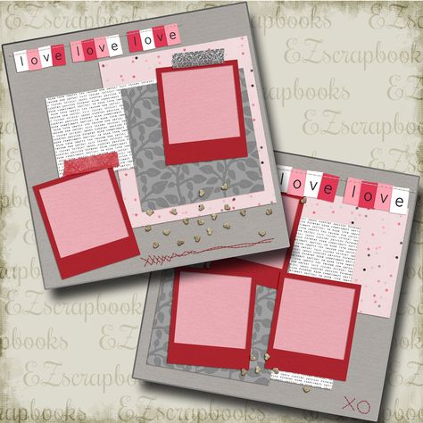 "EZscrapbooks Quick Pages Scrapbooking has never been easier or more affordable! Just add your photos! Our custom designed, 12\" X 12\" premade scrapbook pages offers you amazing looking scrapbooks without having to spend hours to complete a single layout! We have over 1000 designs that are all professionally printed by us! Only professionally printed pages with archival quality ink and acid free paper will last for generations! Don't pay more for pages that will fade. Beware of other sellers th Uni Scrapbook, Couples Scrapbook, Year Scrapbook, Boyfriend Scrapbook, Romantic Scrapbook, Couple Scrapbook, Scrapbook Memories, Scrapbook Themes, Scrapbook Inspo