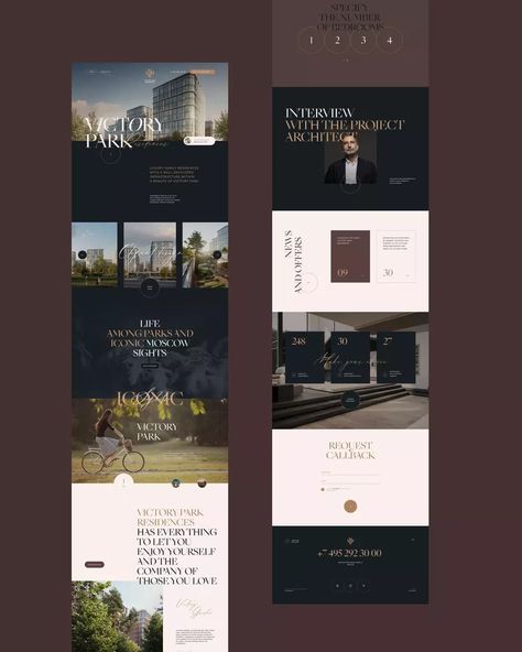 Victory Park Residences Website Design And Development | Vide Infra Website Luxury Design, Luxe Website Design, Website Design Finance, Hotel Presentation Design, Premium Web Design, Luxury Real Estate Website Design, Luxurious Website Design, Premium Website Design, Real Estate Presentation Design