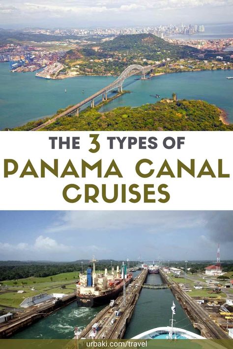 There are three types of cruise ships you can take to see the wonder up close! The 40-mile Panama Canal is a common route for cruise ships due to its lush landscape and calm waters. The canal runs through a part of the protected rainforest, the Soberanía National Park, which would otherwise be difficult for tourists to see. Along the way, you will likely see resident monkeys, crocodiles, manatees, and more. Cruises through the Panama Canal also highlight the wonder of the man-made canal... Panama Cruise, Panama Canal Cruise, Latin America Travel, Lush Landscape, Celebrity Cruise, Princess Cruise Ships, Panama Travel, World Cruise, Dream Cruise