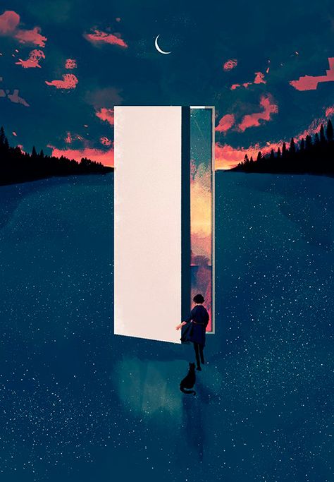 Image Zen, Graphisches Design, Open Door, 판타지 아트, Surreal Art, Anime Scenery, Animation Art, Aesthetic Art, Nature Art