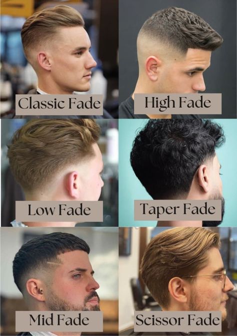 Best Fade Haircuts: Cool Types of Fades For Men in 2023 Mens Hairstyles Chart, Short Hair Styles For Boys, 60 40 Hairstyle Men, Best Haircut For Round Face Men, Young Man Haircut, Mens Haircut Long On Top Short On Sides, Military Haircut For Men, Men’s Haircut, Mens Fade Haircut