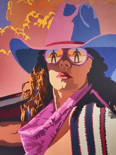 https://flic.kr/p/29nUjGJ | “Oh, You Wanted To See My Guns?” | A 1991 work by Pop artist Billy Schenck, displayed at the James Museum of Western & Wildlife Art, St. Pete. Western Pop Art, Billy Schenck, Cowboy Artwork, Cowgirl Art, Western Vibes, Western Vintage, Western Wall Art, Western Paintings, West Art