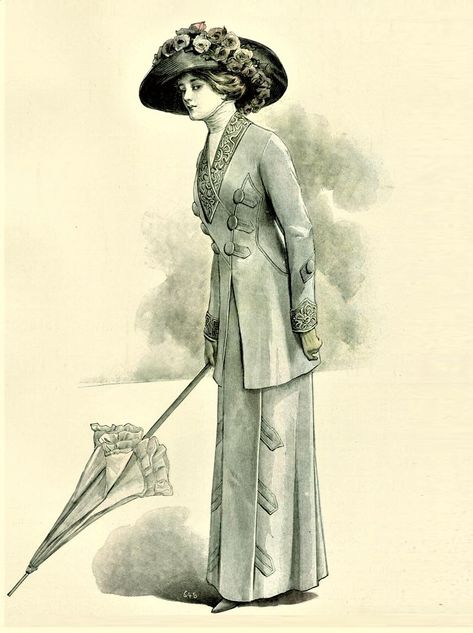 1910s Fashion Plates, 1900-1910 Fashion, 1915 Fashion Women, 1920s Fashion Plates, Titanic Characters, 1910 Fashion Plate, 1910 Aesthetic, 1910s Fashion Women, 1911 Fashion