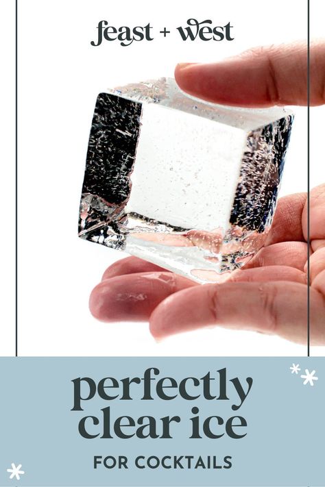 Once you know how to make clear ice at home, you will never return to cloudy ice! Clear ice melts better and looks much prettier in a drink. Ice Cubes Aesthetic, Ice Luge, Types Of Ice, Gifts 2023, Paleo Meal Plan, Classic Cocktail Recipes, Ice T, Clear Ice, Ice Melting