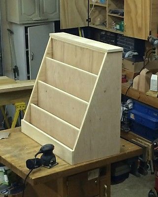 Wood-Plans-for-a-Toddler-Book-Case-CD-via-Mail Front Facing Bookshelf, Toddler Bookcase, Coffee Table Woodworking Plans, Downloadable Woodworking Plans, Chest Woodworking Plans, Bookcase Plans, Diy Kids Furniture, Diy Projects Plans, Bookshelf Plans