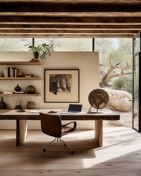 CAVU Homes (@cavuhomes) • Instagram photos and videos Japandi Home Office, Japandi Home, Spanish Modern, Earthy Home, Japan Home, Small Home Offices, Workspace Inspiration, Decoration Furniture, Mediterranean Home