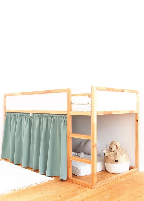 Bed In, Ikea Kura Bed, Ikea Duktig, Kura Bed, Ikea Kura, Ikea Bed, Bed Sets, Curtain Rods, Bunk Beds