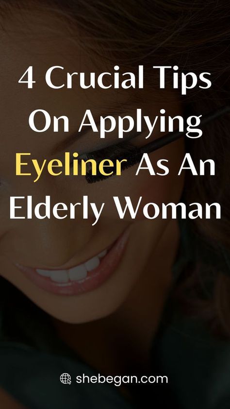 As women age, they often wonder if they should continue to wear eyeliner. After all, many people think that it is only meant for younger women. However, there are many benefits to wearing eyeliner for older women that cannot be ignored. In this article, I will discuss how to choose the right eyeliner suitable for older women, how to apply it correctly, and what to do if you make a mistake. So don’t be afraid to rock the liner look, no matter what your age. Eyeliner Over 40 For Women, How To Apply Eyeliner For Older Women, Eye Makeup For 60 Year Old Women, How To Wear Eyeliner, How To Put Eyeliner, Applying Eyeliner, Easy Care Hairstyles, Makeup Fails, Makeup Tips For Older Women