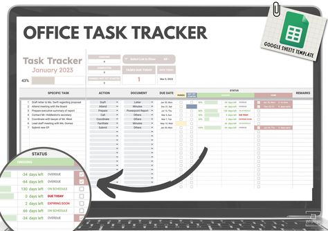 Free Digital Planner Templates Task Tracker Template, Work Task Tracker, Office Desk Setup At Work, Task Tracker Excel, Productivity Tracker, Smart Goals Examples, Business Writing Skills, Office Productivity, Task Tracker